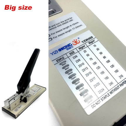 Heavy Duty Big Size Stepler With Free 2000x23/15 Steples Office Stationary.