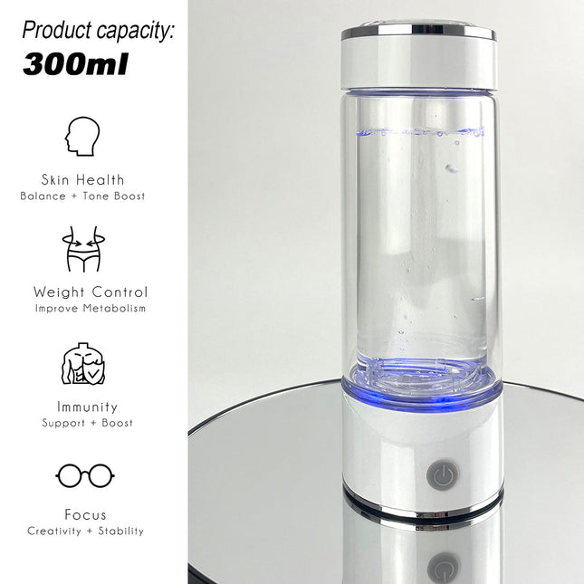 300ml H2 Hydrogen Water Bottle Alkaline Ionizer High compatibility AU.
