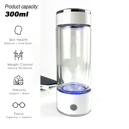 300ml H2 Hydrogen Water Bottle Alkaline Ionizer High compatibility AU.