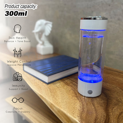 300ml H2 Hydrogen Water Bottle Alkaline Ionizer High compatibility AU.