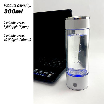 300ml H2 Hydrogen Water Bottle Alkaline Ionizer High compatibility AU.