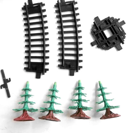 Electric Modern Toy Train Set Vehicle Rail Track Carriages With sound and lighting Kids.