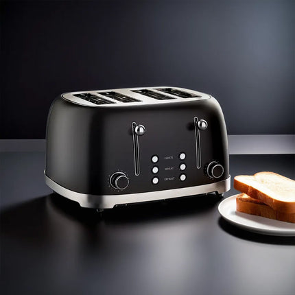 Bonzachef Multitoast Plus 4-Slice Popup Toaster With Ceramic Heating Element.