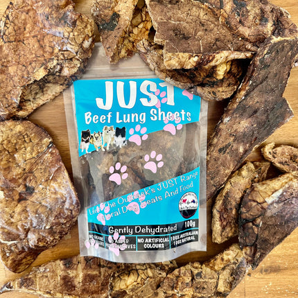 1x Just Beef Lung Sheets.
