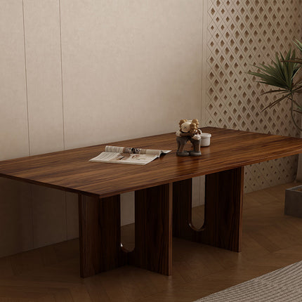 Oak Melamine Dining Table 6 Seater.