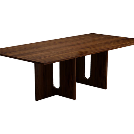 Oak Melamine Dining Table 6 Seater.
