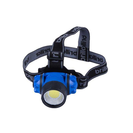 3 Mode Headlamp with COB LED Technology-Black/Blue.