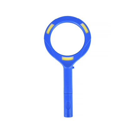 Brillar Light Up Magnifying Glass – Blue, 3× Magnification with COB LED Lighting.
