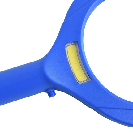 Brillar Light Up Magnifying Glass – Blue, 3× Magnification with COB LED Lighting.