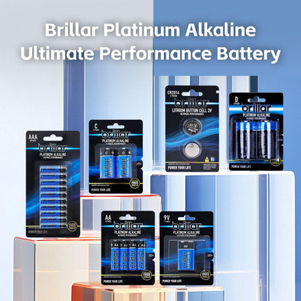 50 Pcs Brillar AA Platinum Alkaline Batteries.