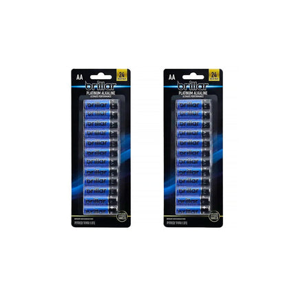 48 Pcs Brillar AA Platinum Alkaline Batteries.