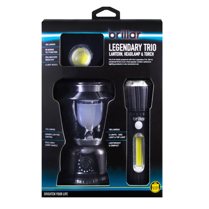 Brillar Legendary Trio Touch, Headlamp & Lantern.
