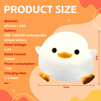 Squishy Cute Duck Night Light.