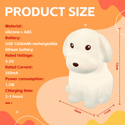 Squishy Dog Night Light.