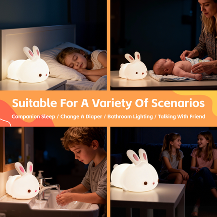 Squishy Cute Bunny Night Light.
