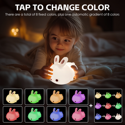 Squishy Cute Bunny Night Light.