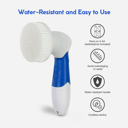Clevinger Ultimate Spin Facial Cleansing Brush Set - 4 Heads.