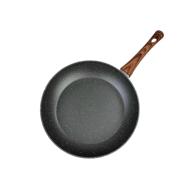 28cm PFOA Free Non-Stick Frypan with Wooden Look Handle.