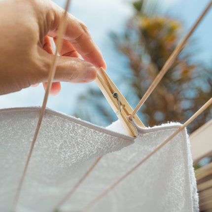 100 Pcs Eco Bamboo Clothes Pegs.