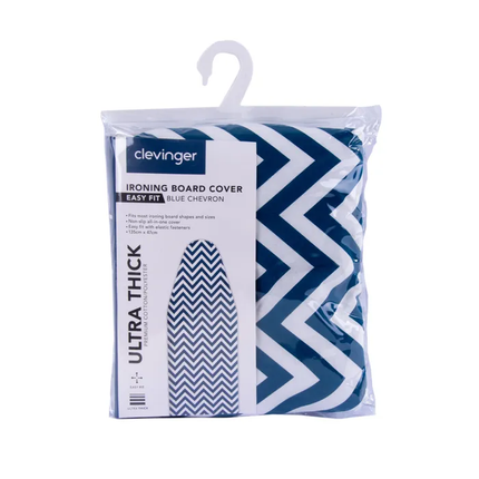 Ironing Board Cover 435x 115cm Blue Chervon.