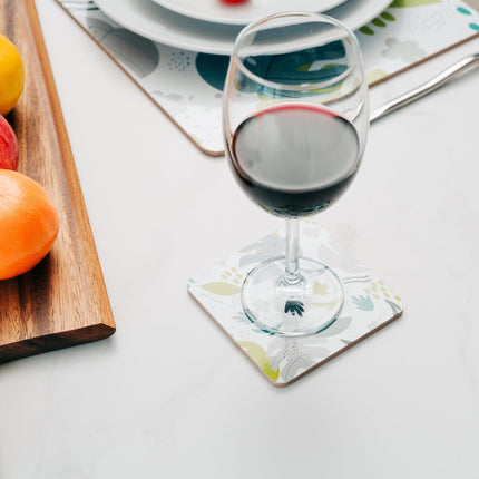 Clevinger Set of 4 MDF Coasters Monstera.
