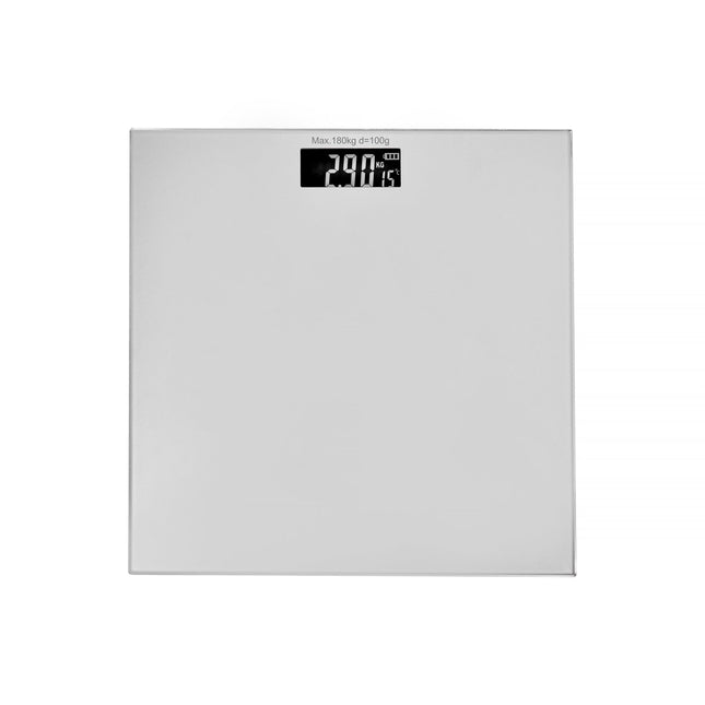 Clevinger Silver Digital Glass Bathroom Scale Max Capacity 180KG.