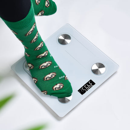 Clevinger Bluetooth Smart Digital Glass Bathroom Scale Max Capacity 180KG.