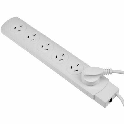 6 Outlet Power Board With Surge Protection 1M Lead Cable.