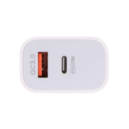 20W USB C & USB A QC3.0+PD Fast Charging Wall Charger.