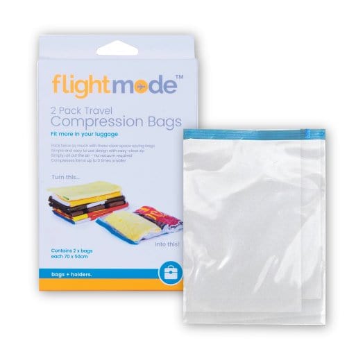 2 Pack Easy Care Travel Vacuum Compression Bags.