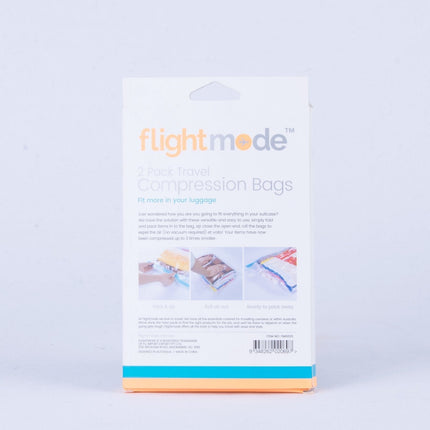 2 Pack Easy Care Travel Vacuum Compression Bags.
