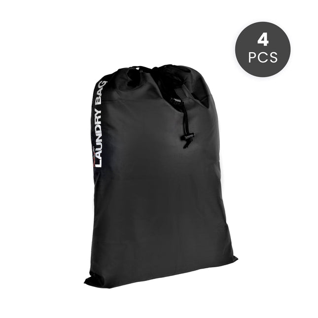 4 Pcs Travel Laundry Bag Drawstring Water Resistant Sports Gym Clothes Organiser - 4.