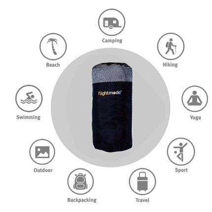 MicroFibre Travel Towel Grey.