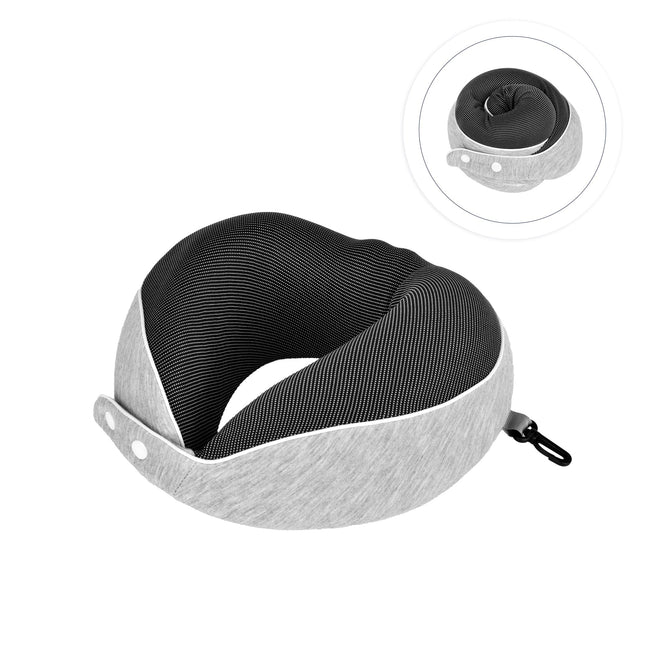 Compact Luxury Memory Foam Travel Pillow.