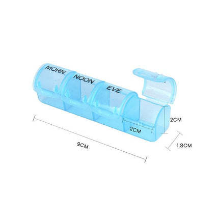 Flightmode 7 Day Travel Pill Box Medicine Organiser with Individual Daily Compartment.