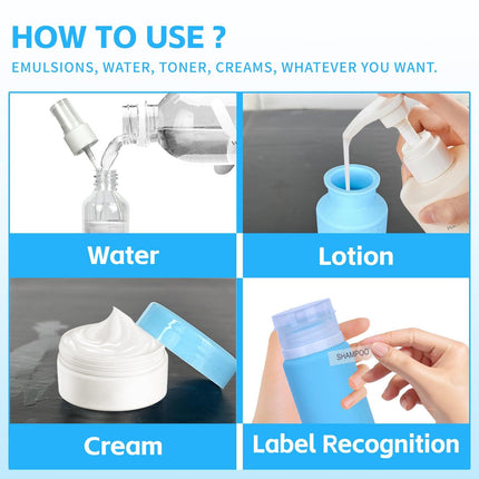 8 Pcs Travel Bottles Set for Toiletries.