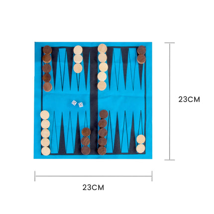 Backgammon In a Can - Travel Board Game.