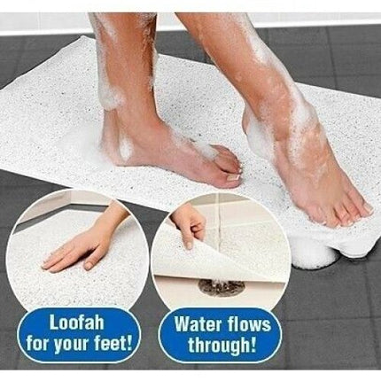 Non Slip Loofah Shower Bathtub Mat Bathroom Safe Mat Extra Large 75 x 44 CM.