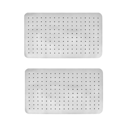 2Pack 70×40 cm Anti‑Slip Grip Shower Mat Quick‑Dry Bath Mat with 100+ Suction Cups.