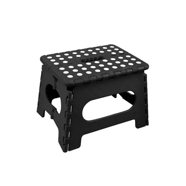 Stool Portable Plastic Foldable Chair Outdoor Bathroom Kitchen Adult Kids Black.