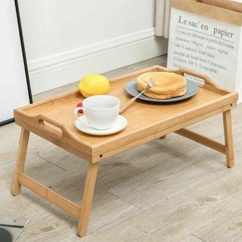 Foldable Bamboo Bed Tray / Breakfast Serving Table.