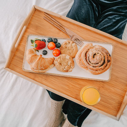 Foldable Bamboo Bed Tray / Breakfast Serving Table.