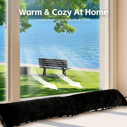 2 Pcs Door Window Draught Stopper.