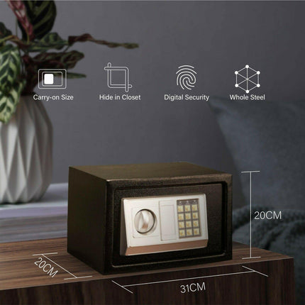 8.5L Electronic Digital Security Double Alarm Safe Box.