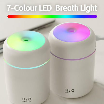 Living Today Mini LED Ultrasonic Humidifier 300ml.