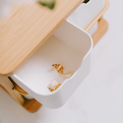 Bamboo Fibre Storage Drawer Set.