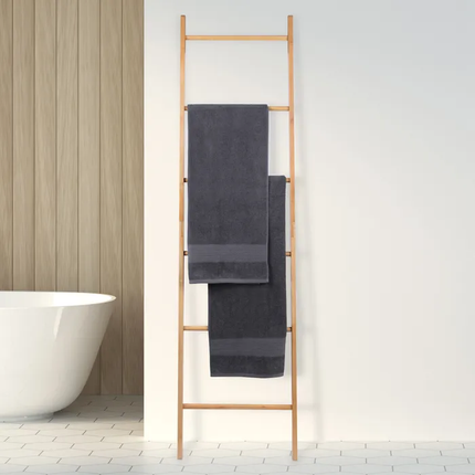 180cm 6 Steps Bamboo Towel Ladder.