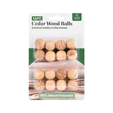 Living Today 16pc Cedar Wood Balls.