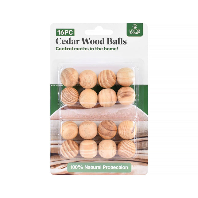 Living Today 16pc Cedar Wood Balls.