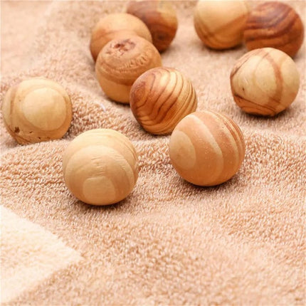 32 Pcs Living Today Cedar Wood Balls –  Scented Moth-Repellent Balls.